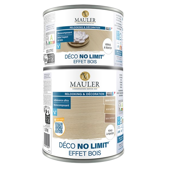 Peinture effet bois Mauler Déco No Limit pour relooking de meubles et surfaces