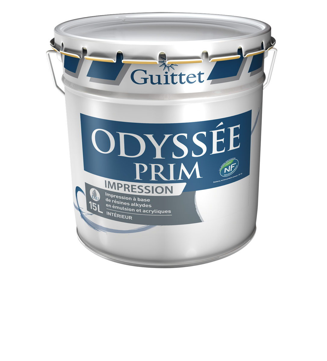 Pot de peinture d'impression Guittet Odyssée Prim 15 Litres.