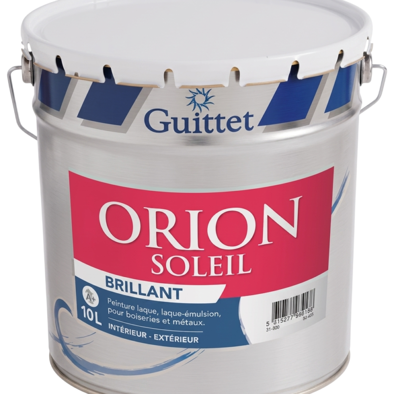 Fût de 15L de peinture laque brillante Orion Soleil de Guittet.