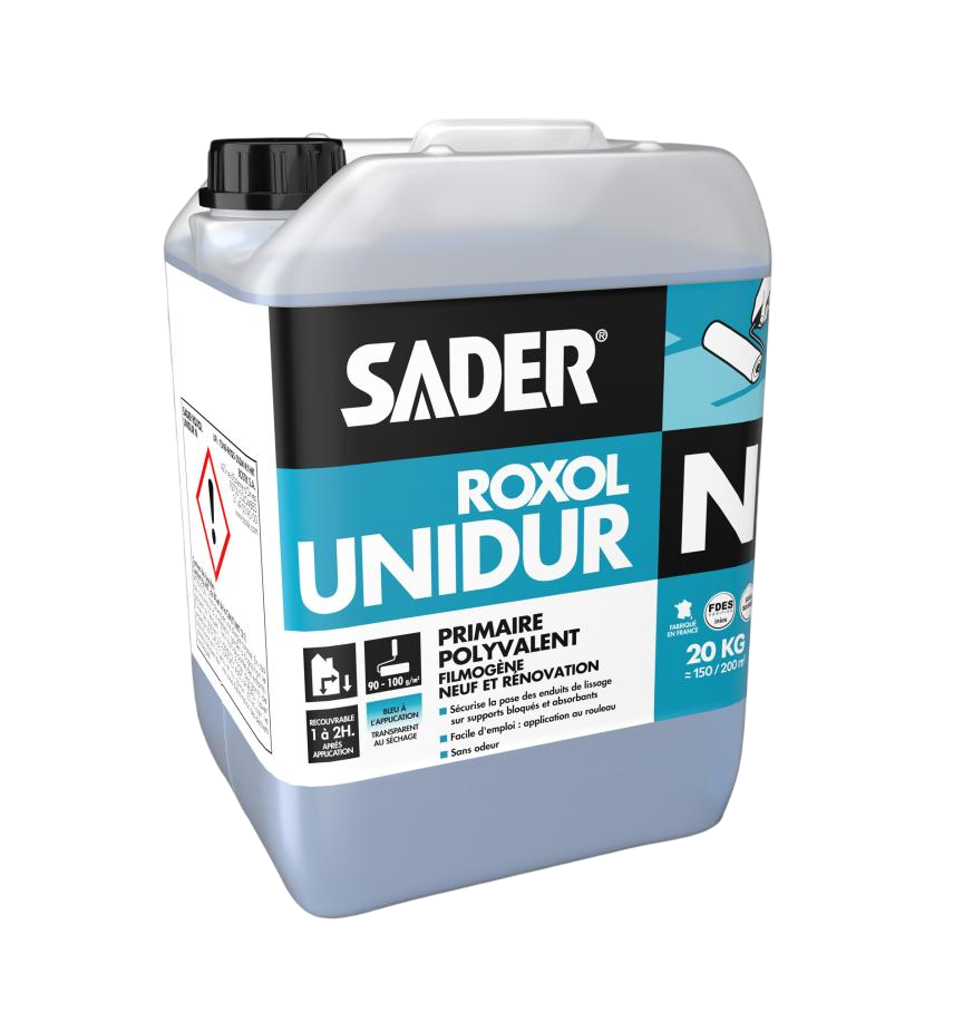 Bidon de 20kg de primaire polyvalent Sader Roxol Unidur N.