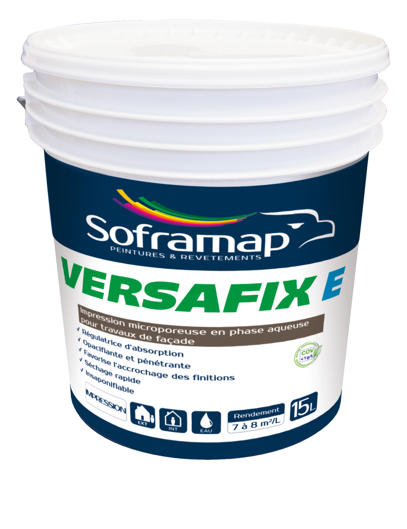Pot de 15 litres d'impression microporeuse Soframap Versafix E.