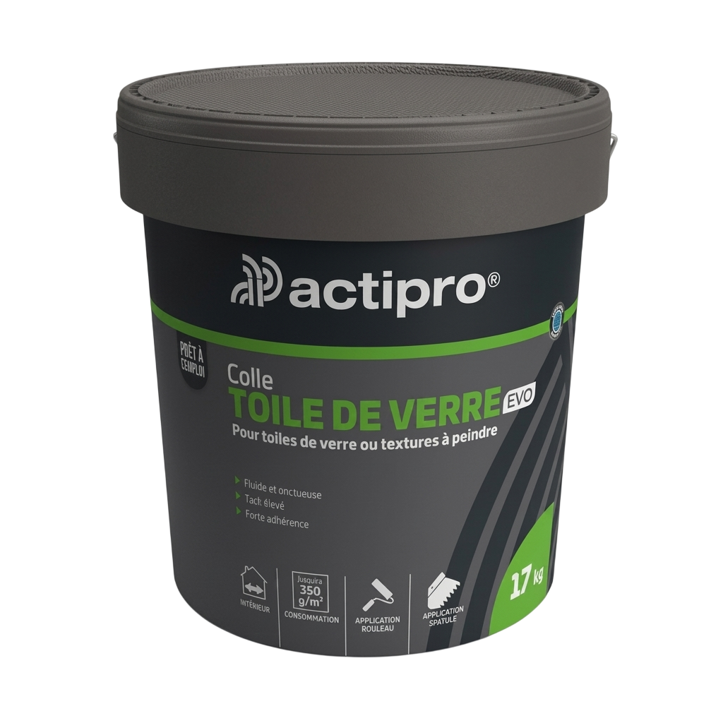 Seau de 17kg de colle pour toile de verre Actipro Evo.