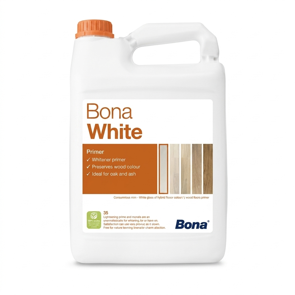 Bidon blanc de primaire blanchissant Bona White pour parquets en bois en format 35L
