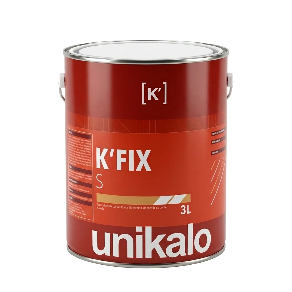 Pot de 3L de fixateur d'impression solvanté Unikalo K'Fix S pour la consolidation des fonds poreux ou farinants.