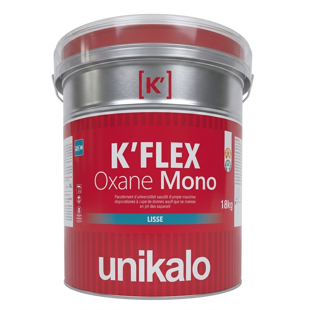 Grand seau métallique Unikalo K'Flex Oxane Mono Lisse de 18 Kg pour l'imperméabilité de façade.