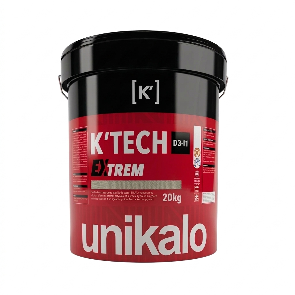 Seau de 20kg de revêtement technique de façade K'Tech Extrem Unikalo, protection D3-I1.