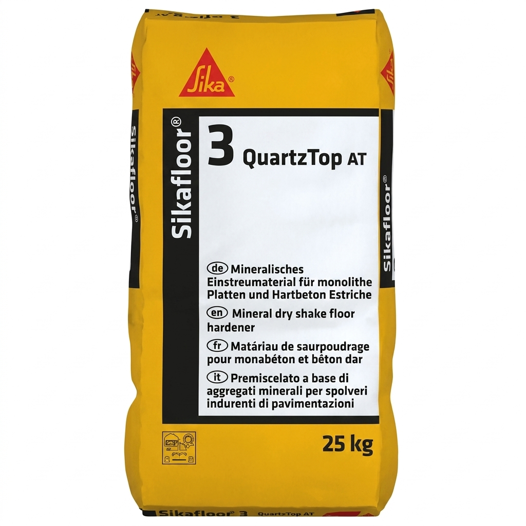 Sac de durcisseur de surface minéral pour sol béton Sika Sikafloor-3 QuartzTop AT de 25 kg.