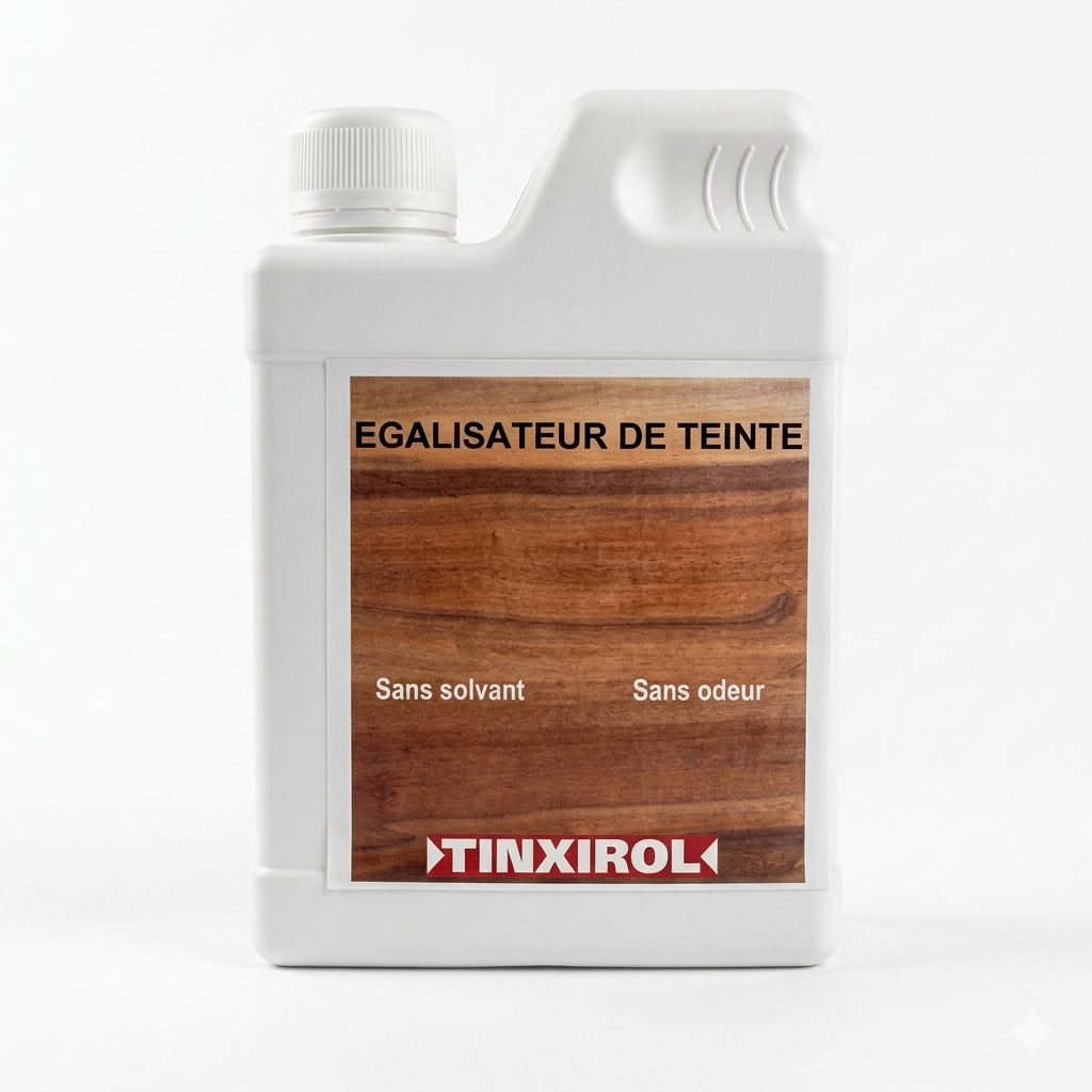 Bidon de préparation bois Tinxirol Égalisateur de teinte sans solvant.